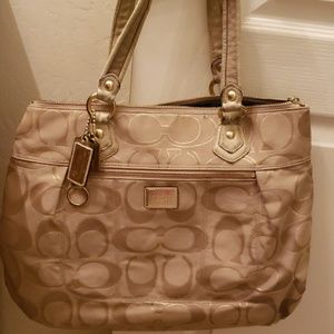 Coach poppy tote